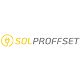 Logo för solcellsföretaget Solproffset i Skandinavien AB.